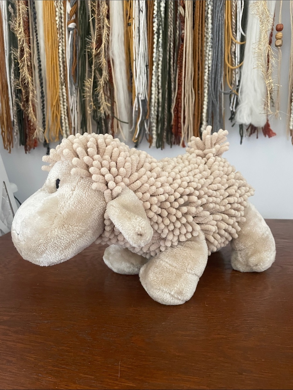 Plush Beige lamb - little miracles sweet lamb